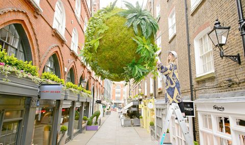 Anna Garforth, Rise kokedama instalācija St Christopher's Place, Londonā