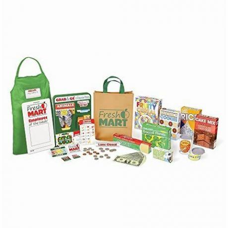 Pārtikas preču veikala Melissa & Doug svaiga Mart kolekcija (rotaļu komplekti un virtuves, lieliska dāvana meitenēm un zēniem - vislabākā 3, 4, 5 gadu vecumam un jaunākai)