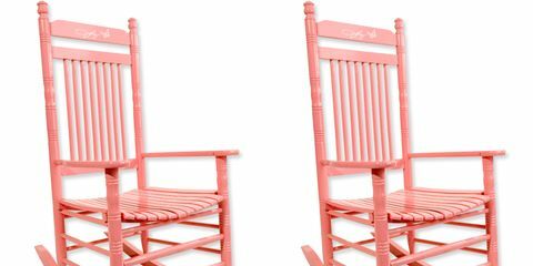 krekinga muca rozā šūpuļkrēsls