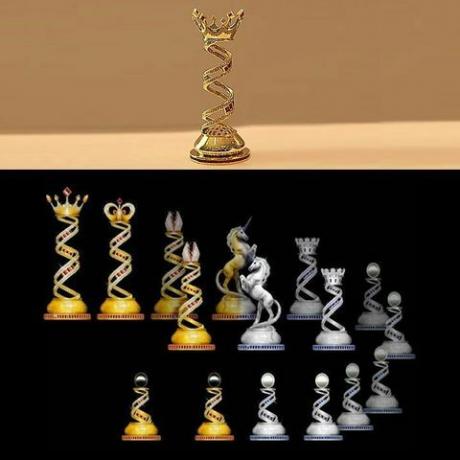 Bejeweled šaha komplekts - antīkās spēles - LoveAntiques.com