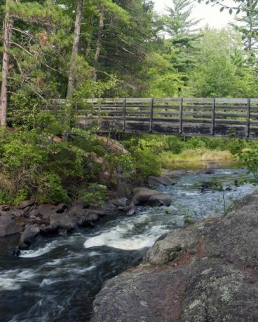 Mežains, komandtilts, uz, noteiktais artikuls, Pike, upe, Marinette, grāfiste, Wisconsin, USA