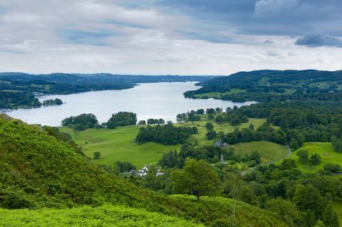 Windermere ezers, The Lake District, UK