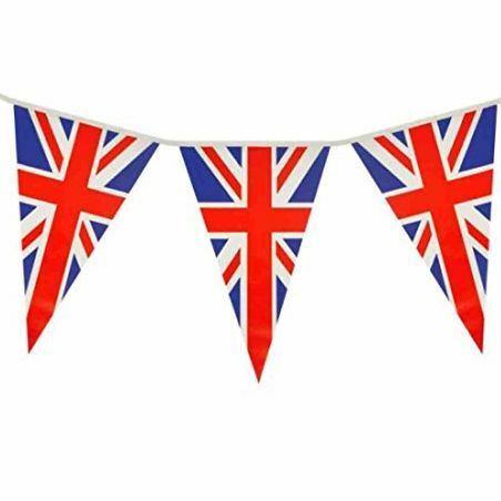 Union Jack Triangular Bunting 25 kulonu karogi