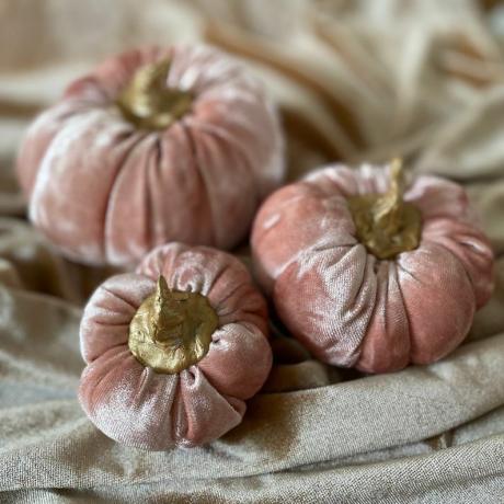 Plīša tumši rozā Velvet Pumpkins