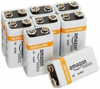 AmazonBasics 9 voltu sārma baterijas 