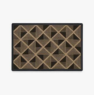 Kolmio Black Doormat