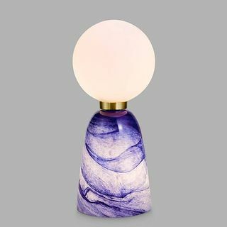 Džons Lūiss + Metjū Viljamsona Planet dubultā apgaismojuma stikla galda lampa, zila