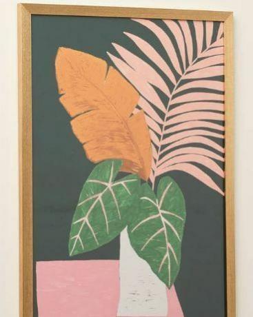 Iro Leaf zaļa rāmja sienas art