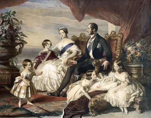 Karaliene Viktorija un princis Alberts ar pieciem viņu bērniem - Frederiks Vinterhalters