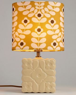 Orla Kiely Juniper Stem keramikas galda lampa, dzeltena
