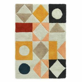 Habitat Geometric Flatweave vilnas paklājs - Multi - 120x180cm