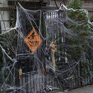 Helovīna izstiepjamie zirnekļa tīkli