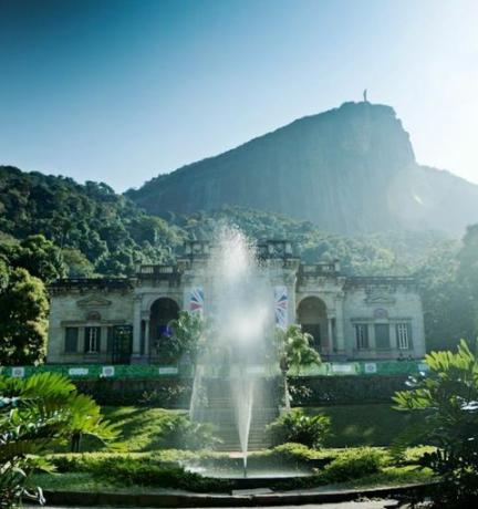 Parque Lage, komandas GB Britu nama galvenā mītne Riodežaneiro, Brazīlijā, 2016. gada olimpiskajām spēlēm