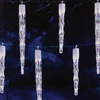 24 Chaser Icicle LED gaismas - baltas