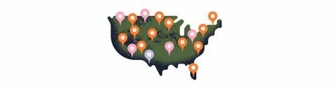 biznesa mājas karte amerikā