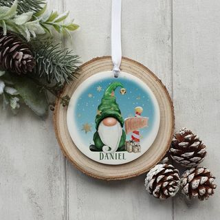 Personalizēts Gonk Ziemassvētku eglītes ornaments 