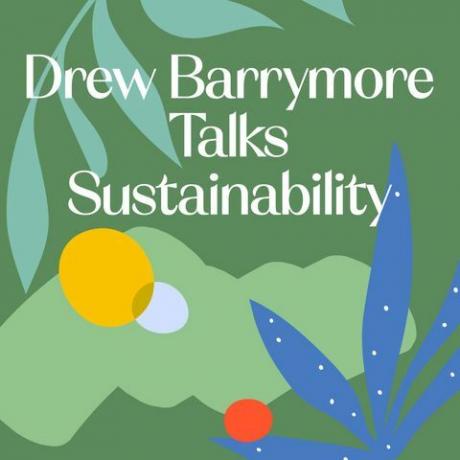 Grafika drew Barrymore runā par ilgtspējību