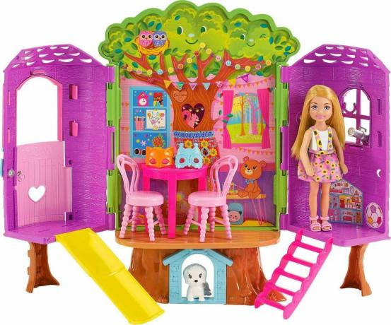Chelsea Barbie lelle un Treehouse rotaļu komplekts