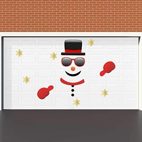 Ziemassvētku sniegavīra garāžas durvis