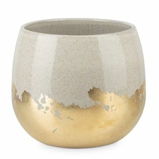 Gray & Gold Foiled Base Pot Pot Vidēja