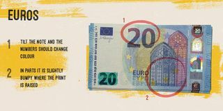 Eiro - viltotas zīmes