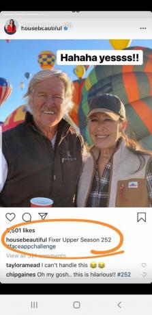 HGTV pārstāve Joanna Gaines uzņem FaceApp izaicinājumu