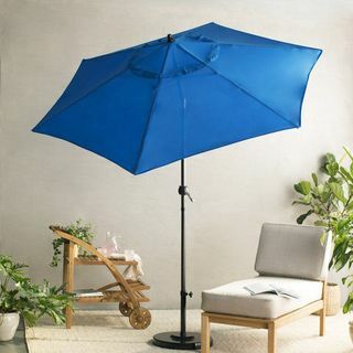 Kearney 9 'tirgus lietussargs Klusajā zilā krāsā