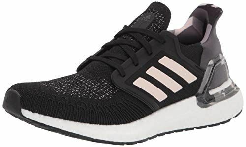 Adidas sieviešu skriešanas apavi Ultraboost 20, melni rozā pelēks, 8,5