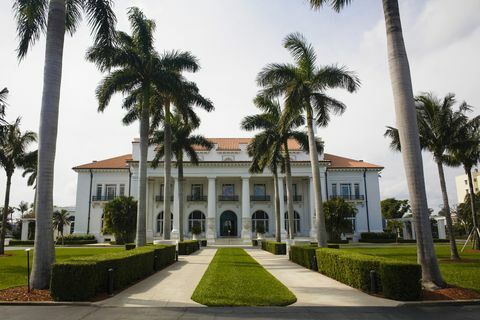 muzeja fasāde, flagler muzejs, palmu pludmale, Florida, ASV