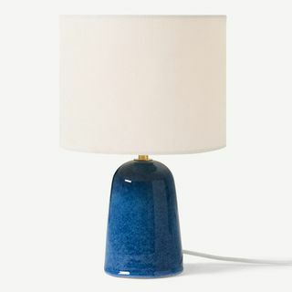 Nooby galda lampa, zila reaktīvā glazūra, keramika