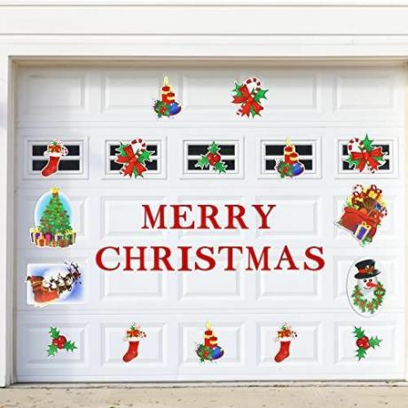 Priecīgus Ziemassvētkus Garāžas durvju magnēti