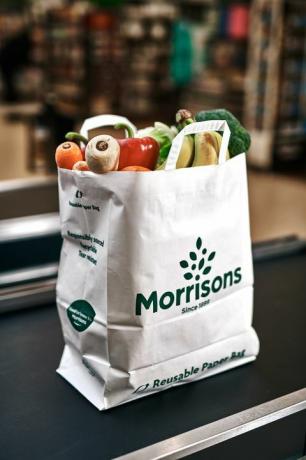 Atkārtoti izmantojams papīra maisiņš - Morrisons iepazīstina ar ASV stila papīra maisiņiem, lai samazinātu plastmasas izmantošanu