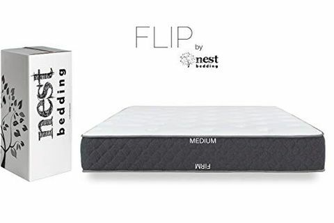 Nest gultas piederumi FLIP, Amazon ekskluzīva divpusēja hibrīda gulta kastē, dzesēšanas želejas putas un kalibra spole, CertiPUR-US, 10 gadu garantija, ražots ASV