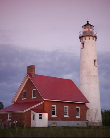 Tawas Point bāka krēslas laikā