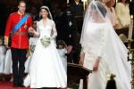 Meghan Markle karaliskā kāzu kleita, salīdzinot ar Keitas Middletones kāzu kleitu