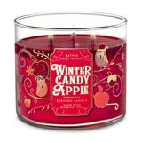 Ziemas konfektes Apple 3-Wick svece