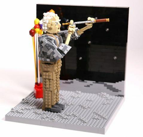 Džona Lūisa Ziemassvētku reklāmas tika izveidotas, izmantojot LEGO ķieģeļus.