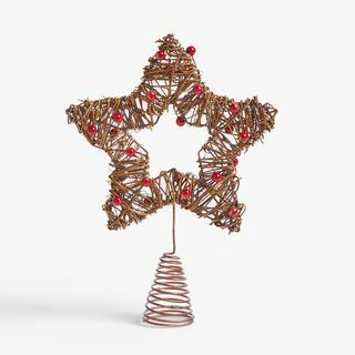 Berry Star Tree Topper, sarkans