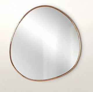Īpaši liels rozā zelta oļu spogulis