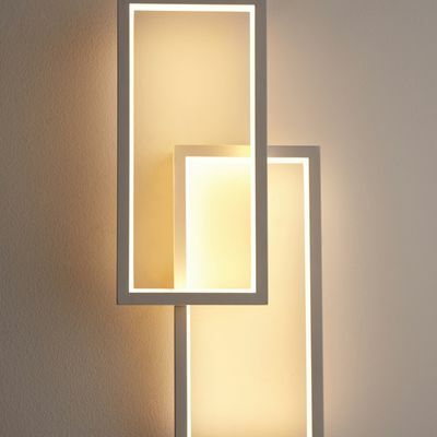 John Lewis & Partners Angles LED sienas gaisma, balta