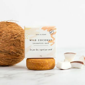 Savvaļas kokosriekstu šampūnu bārs