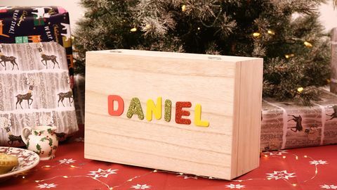 Personalizēta Ziemassvētku priekšvakara kaste